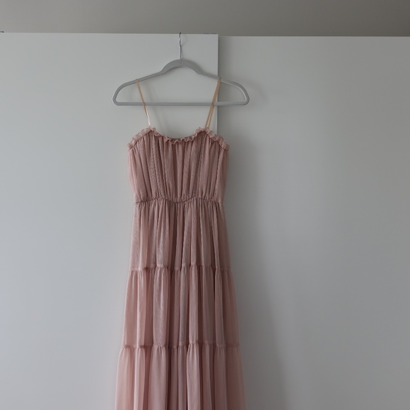 Anthropologie BHLDN Prom Formal Wedding Guest Dress Dusty Rose Size 2 - Picture 10 of 14